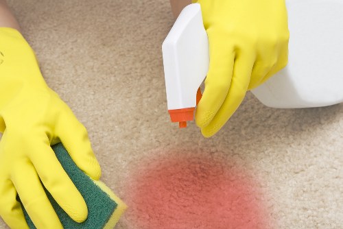 Professional Harringay cleaners refreshing a living room