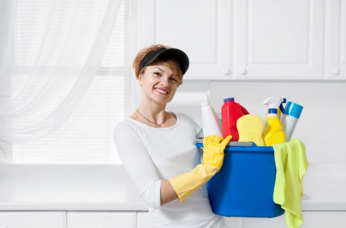 Detailed post-construction cleaning in a Harringay home interior