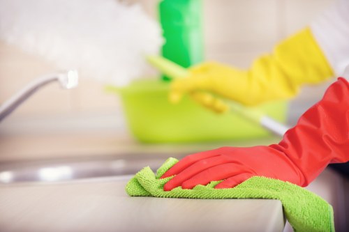 Invoice and payment terms for a cleaning service booking