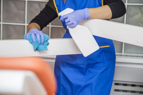 Machine cleaning process for hard floors in Harringay
